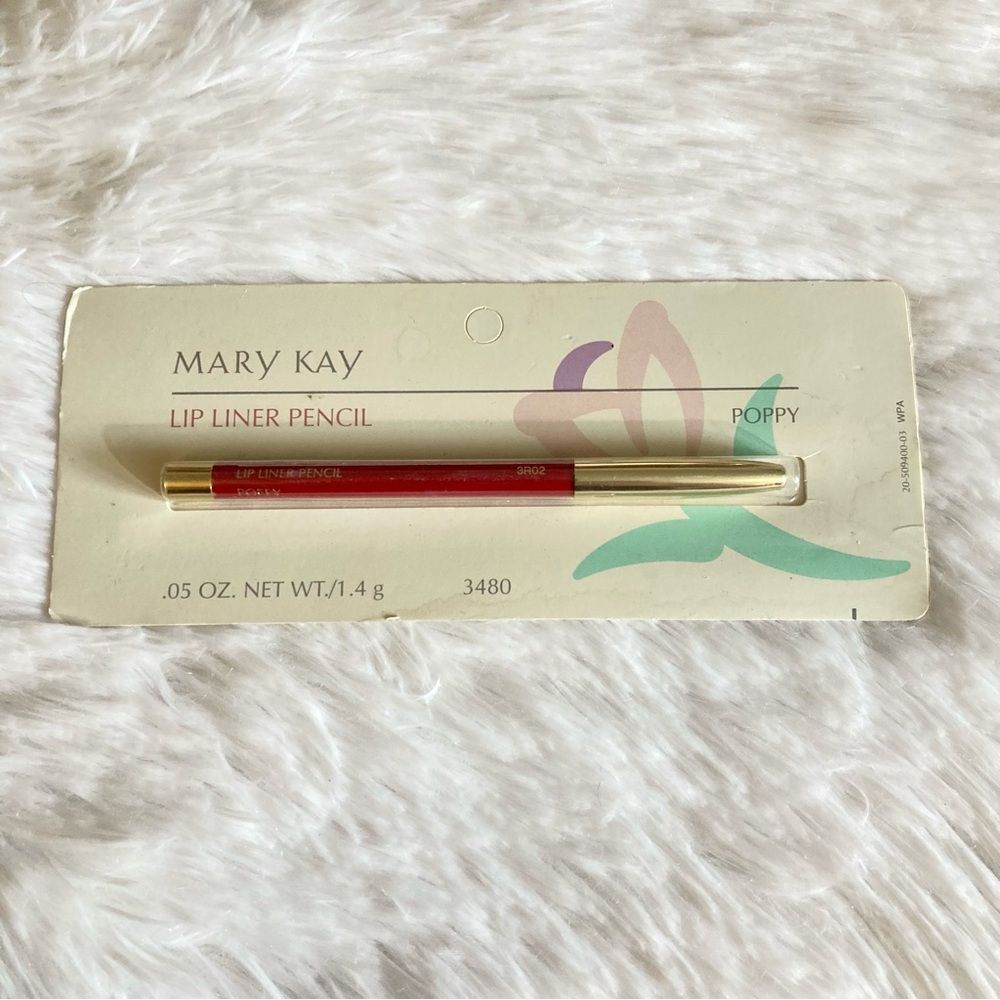 Vintage Mary Kay Poppy Lip Liner Pencil New In Package